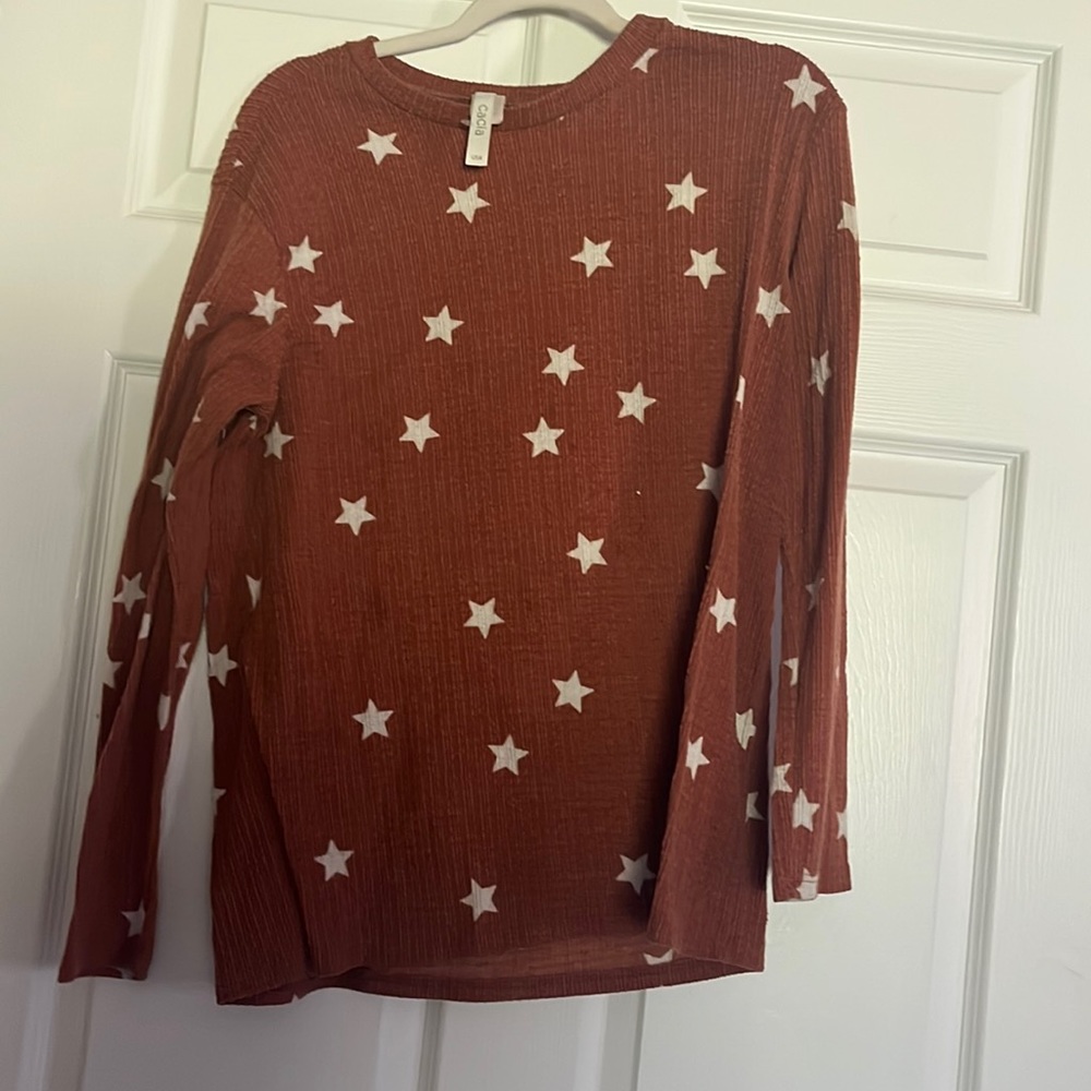 Rust orange with white stars jacket